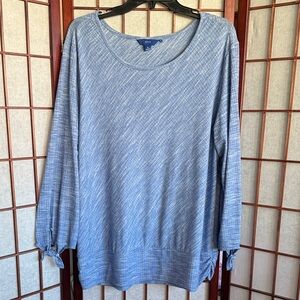 Apt. 9 Blue Heathered Blouse size XL